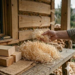 Wełna drzewna w opakowaniu — produkt Warmwood